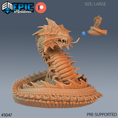 Giant Summoned Snake 3D-printed model