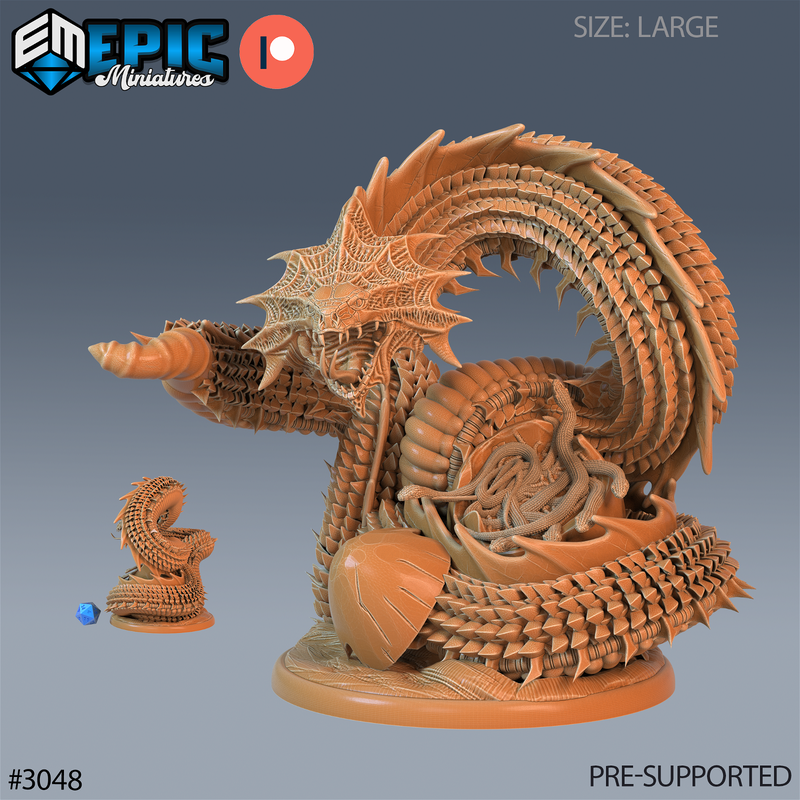 Giant Summoned Snake 3D-printed model