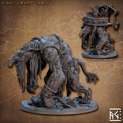 Giant Swamp Troll 3D-printed model