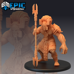 Giant Temple Guard 3D-printed model