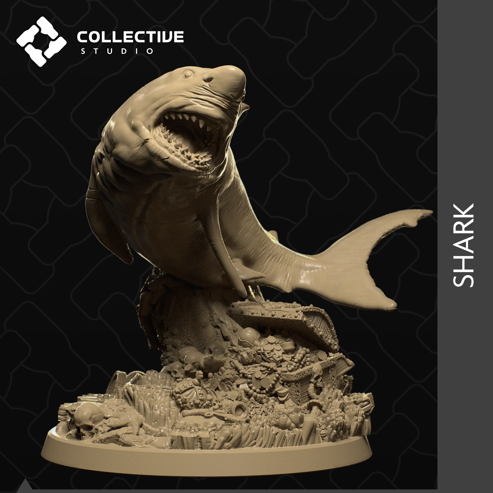 Giant White Shark - The Printable Dragon