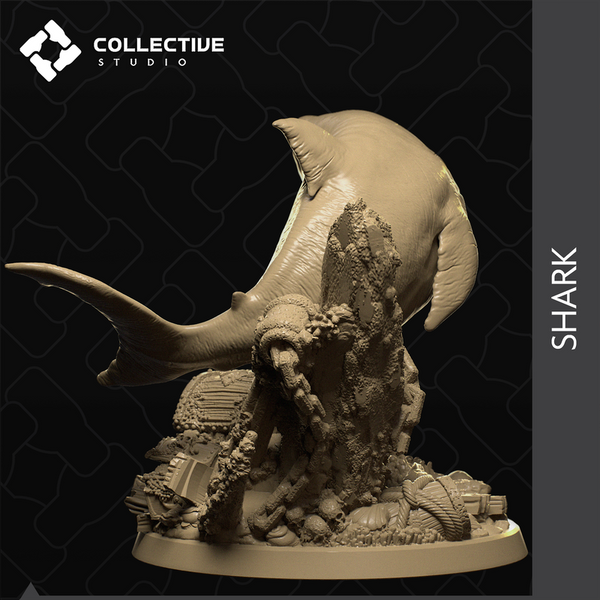 Giant White Shark 3D-printed model