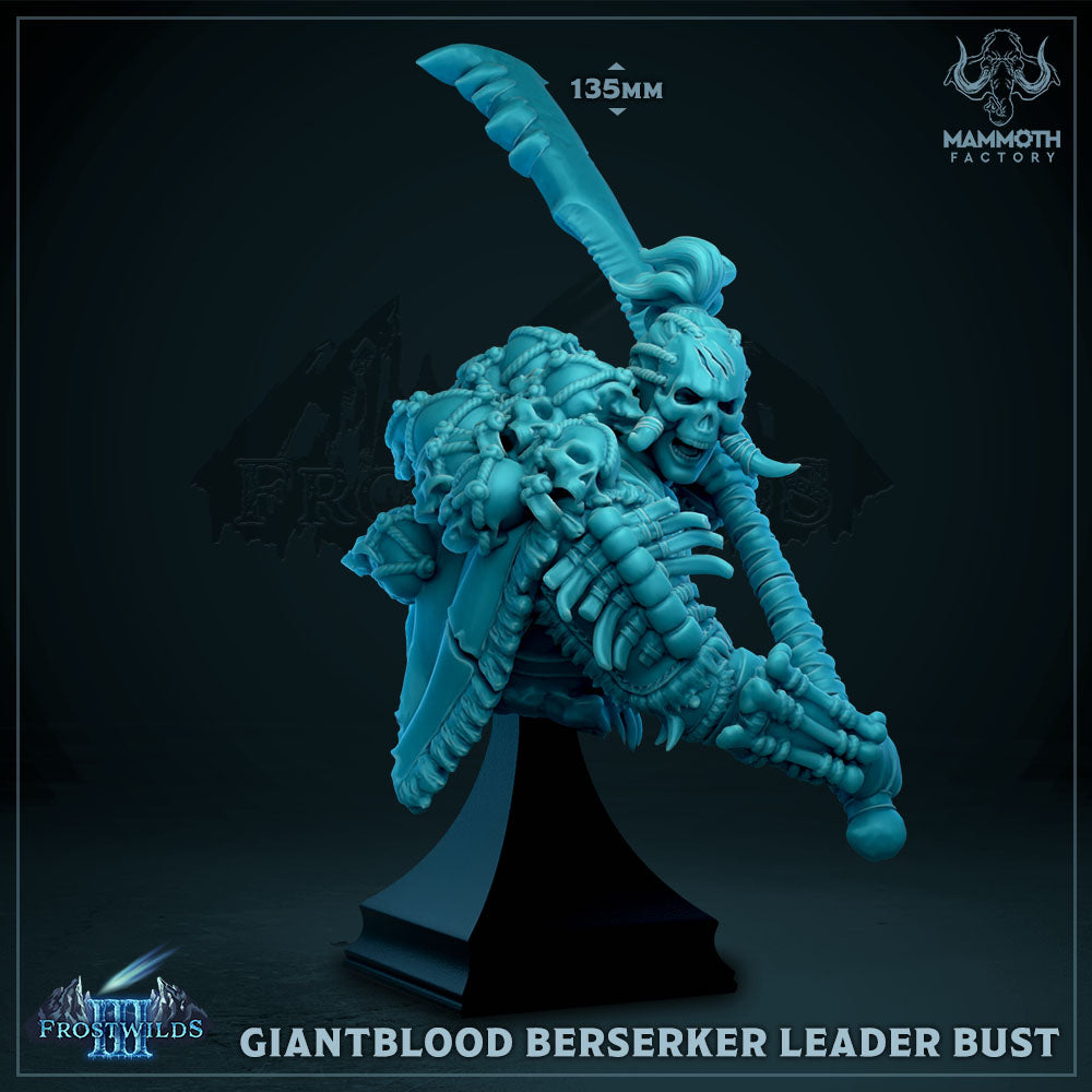 Giantblood Berserker Leader Bust 3D-printed model