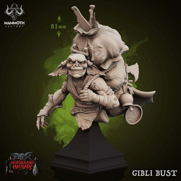 Gibli Bust 3D-printed model