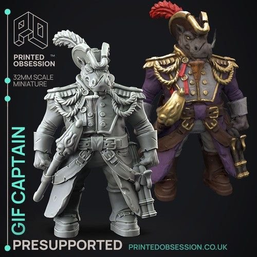 Gif Captain 3D-printed model