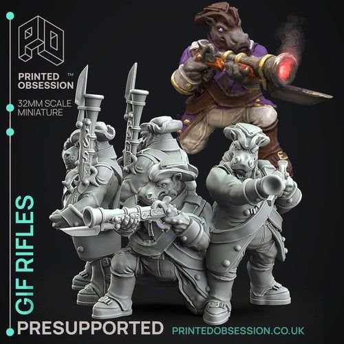 Gif Rifleman 3D-printed model