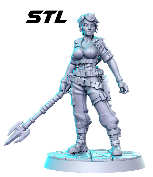 Gijoe Lady Jaye 3D-printed model