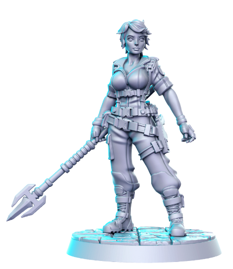 Gijoe Lady Jaye 3D-printed model