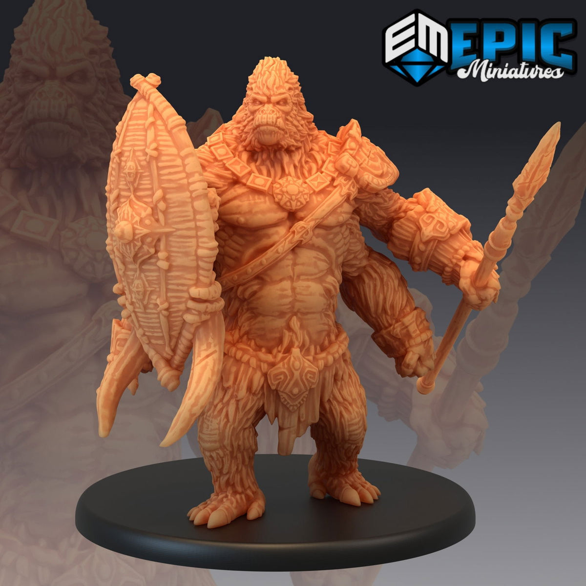 Girallon Tribe Warrior - The Printable Dragon
