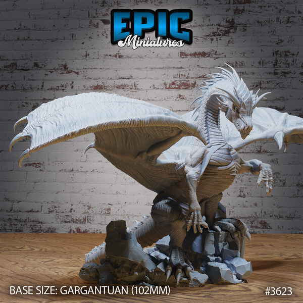 Glacier Dragon 3D-printed model