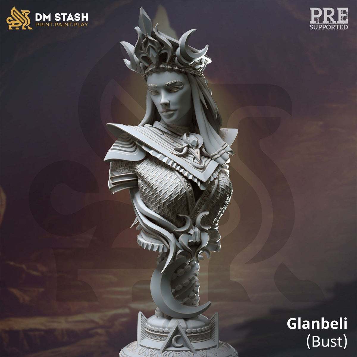 Glanbeli Bust - The Printable Dragon