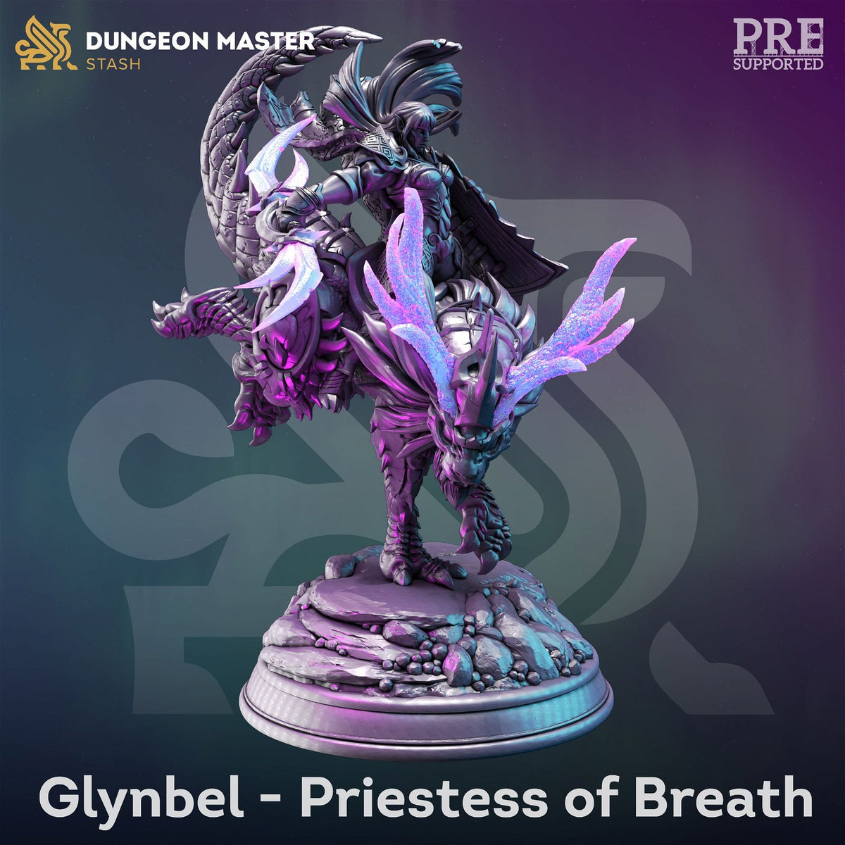 Glynbel The Priestess of Breath - The Printable Dragon