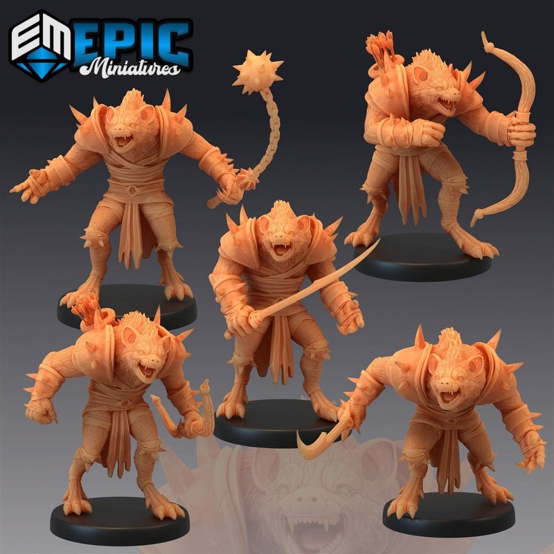 Gnoll 3D-printed model
