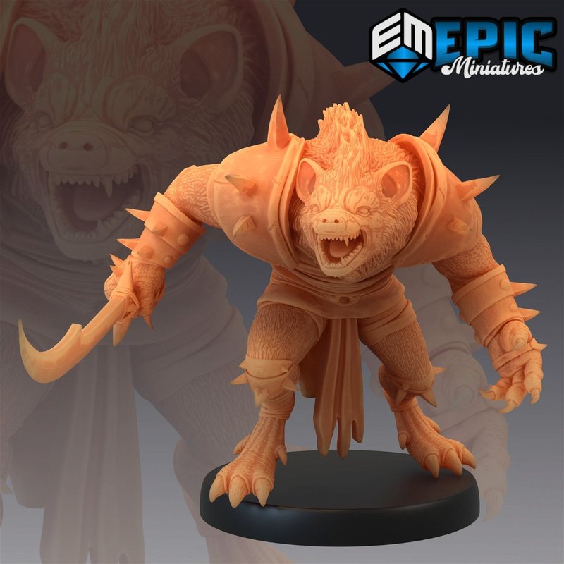 Gnoll 3D-printed model