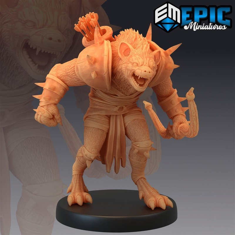 Gnoll 3D-printed model