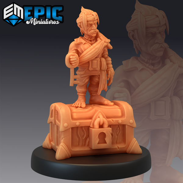 Gnome Pirate 3D-printed model