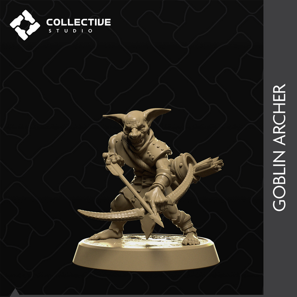 Goblin Archer 3D-printed model