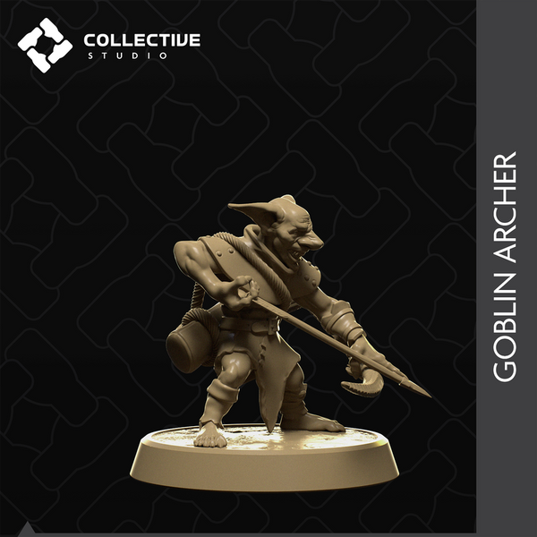 Goblin Archer 3D-printed model