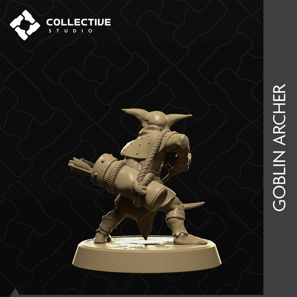 Goblin Archer 3D-printed model
