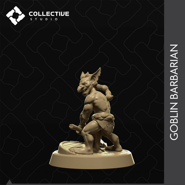 Goblin Barbarian 3D-printed model