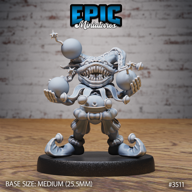 Goblin Clown 3D-printed model