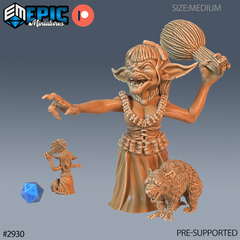 Goblin Diva 3D-printed model