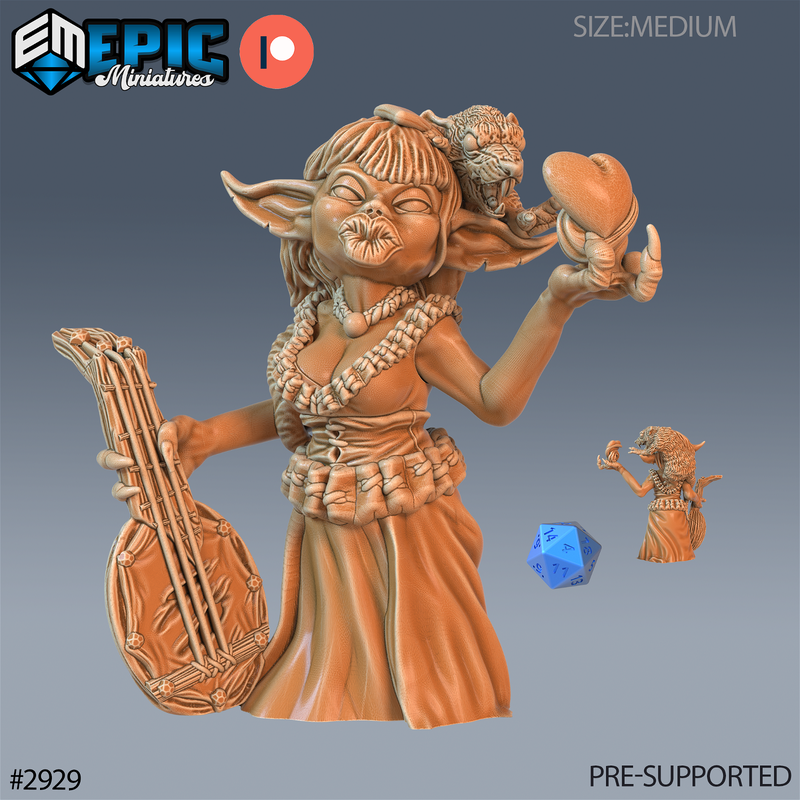 Goblin Diva 3D-printed model