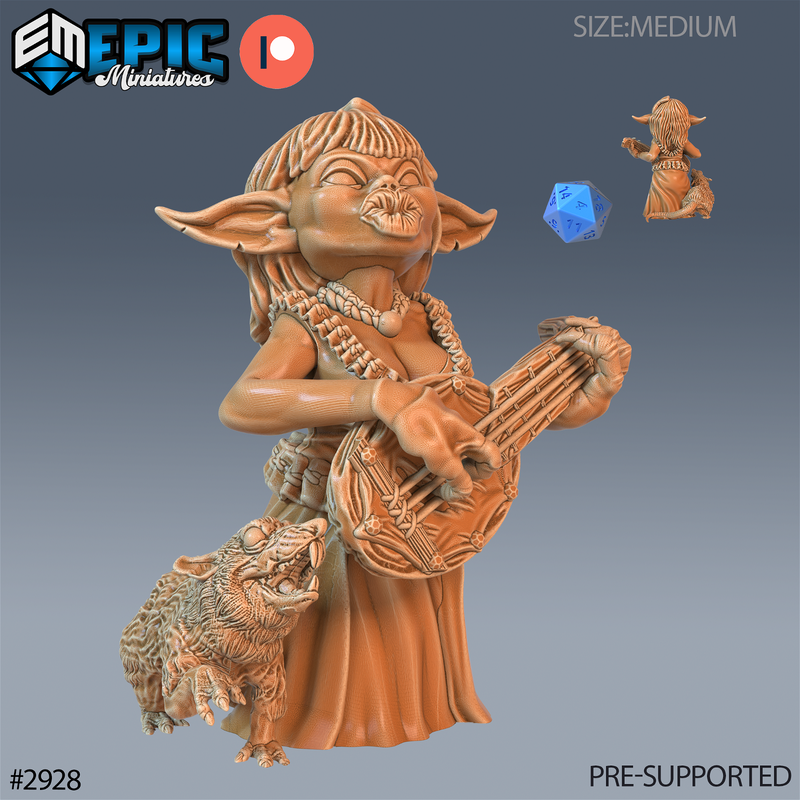 Goblin Diva 3D-printed model