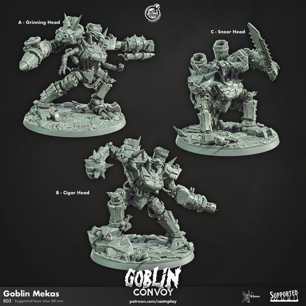 Goblin Mekas 3D-printed model