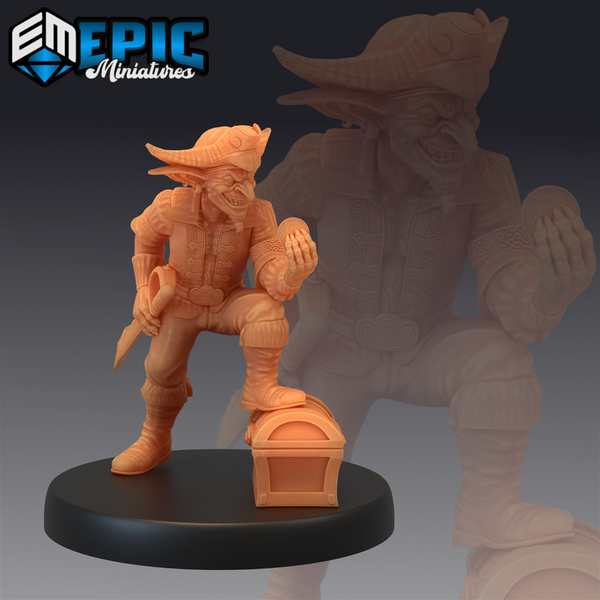 Goblin Pirate 3D-printed model
