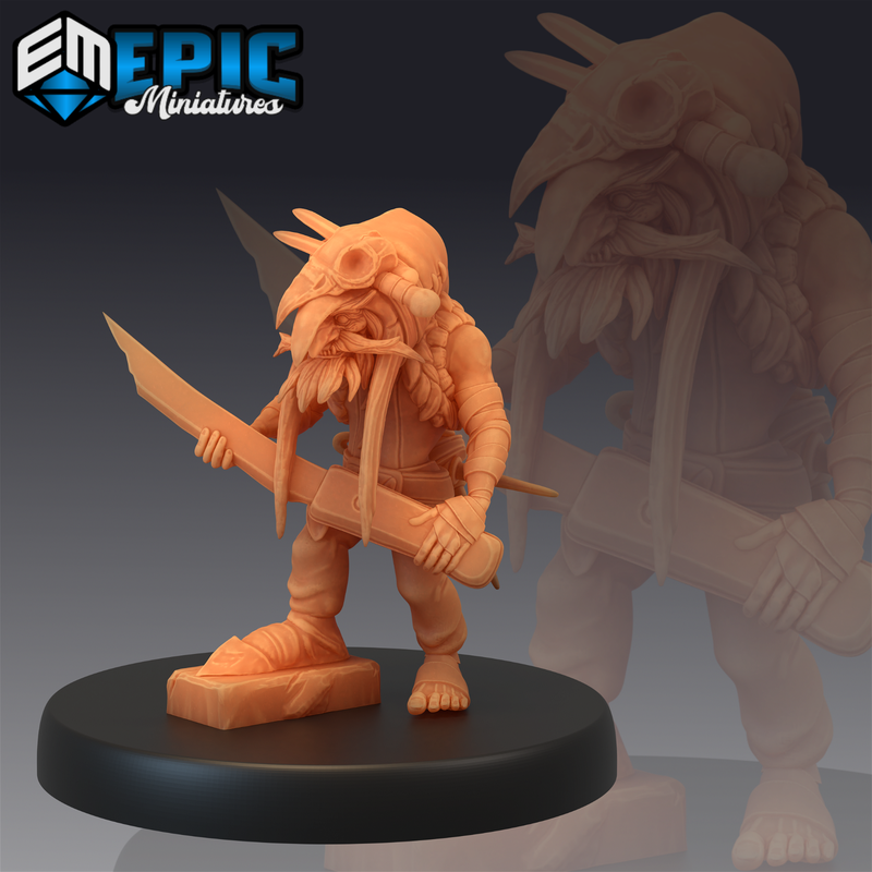Goblin Redcap 3D-printed model