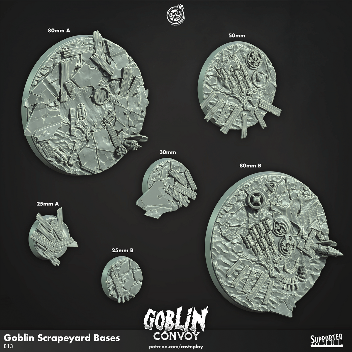 Goblin Scrapyard Base - The Printable Dragon