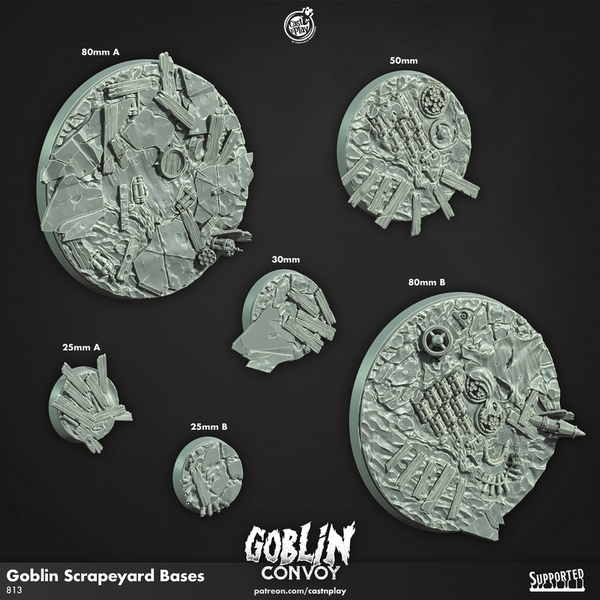 Goblin Scrapyard Base 3D-printed model