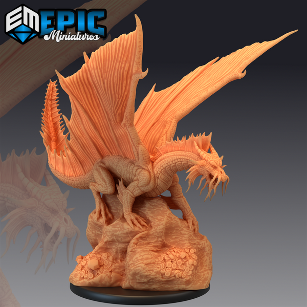Gold Dragon 3D-printed model