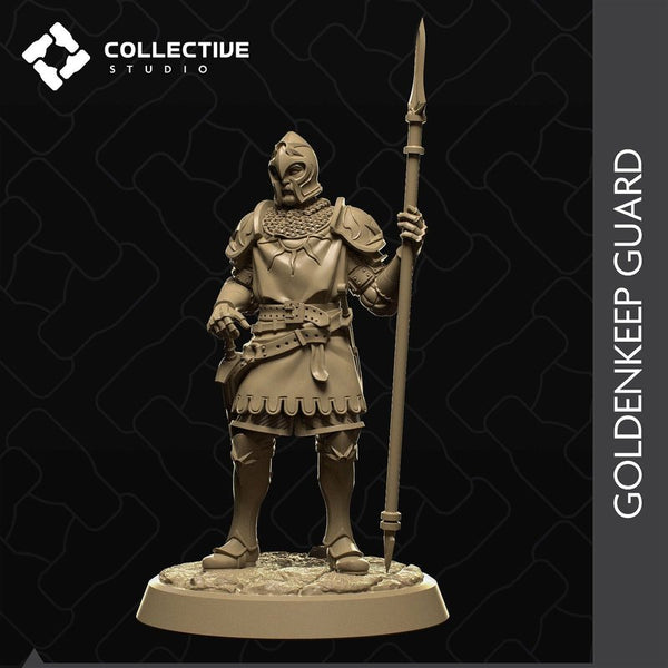 Goldenkeep Guard 3D-printed model