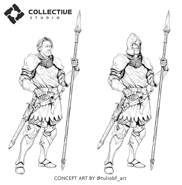 Goldenkeep Guard 3D-printed model