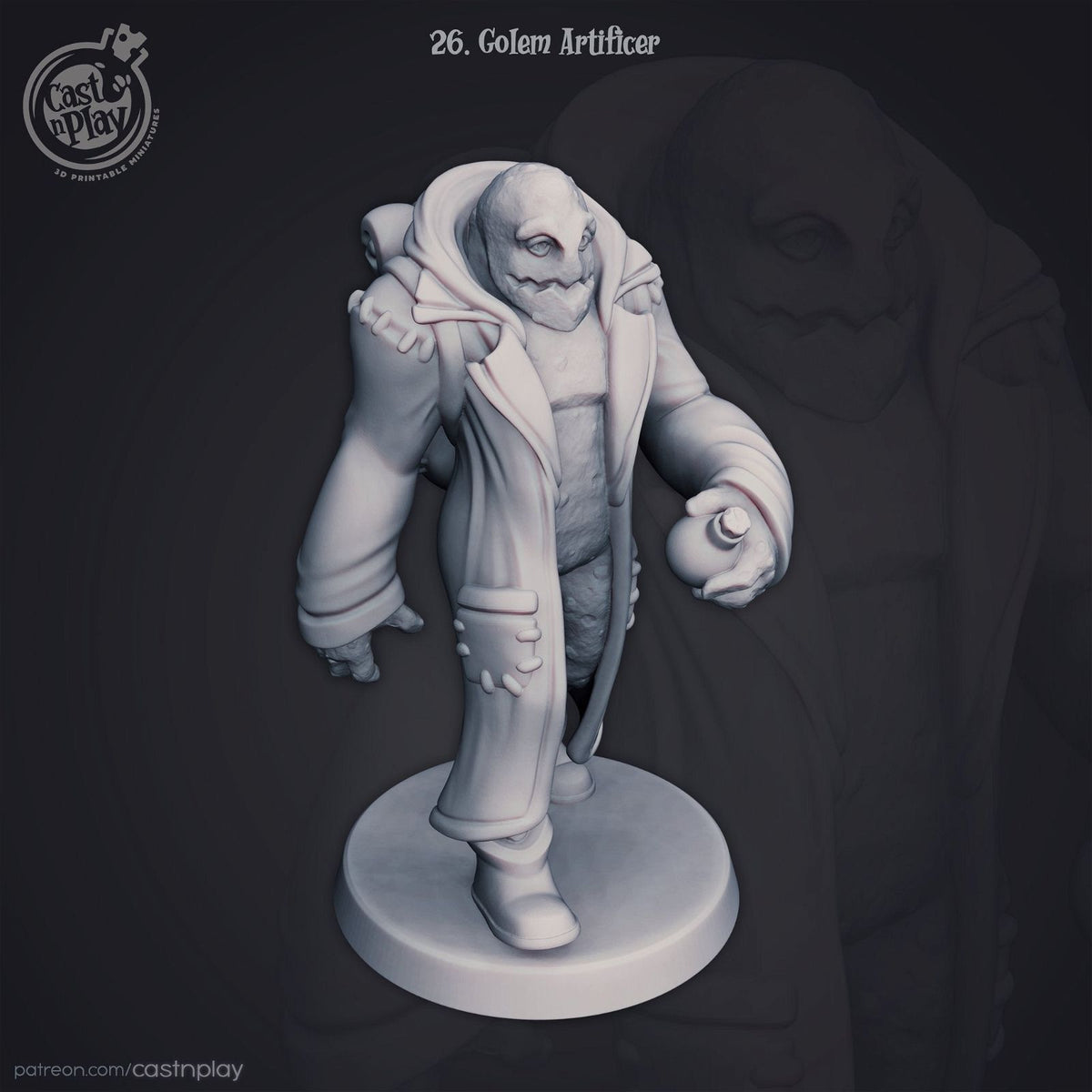 Golem Artificer - The Printable Dragon