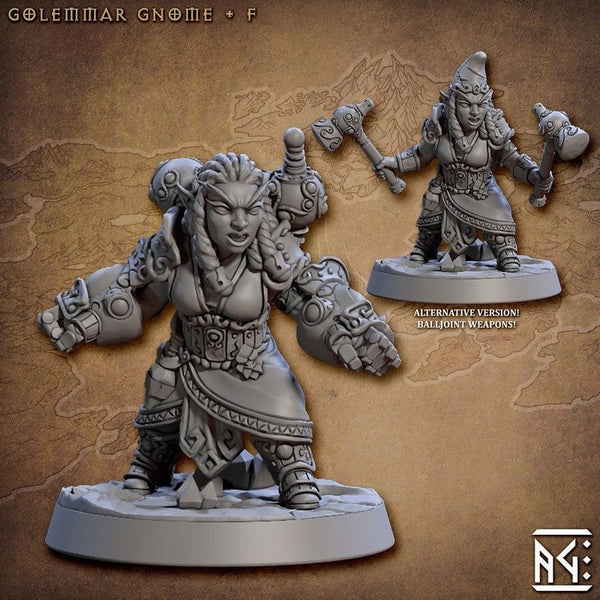 Golemmar Gnomes 3D-printed model
