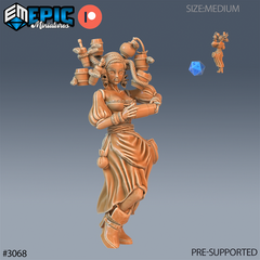 Gorgon Waitress 3D-printed model