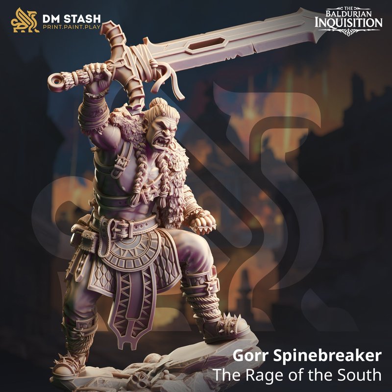 Gorr Spinebreaker - The Rage of the South 3D-printed model