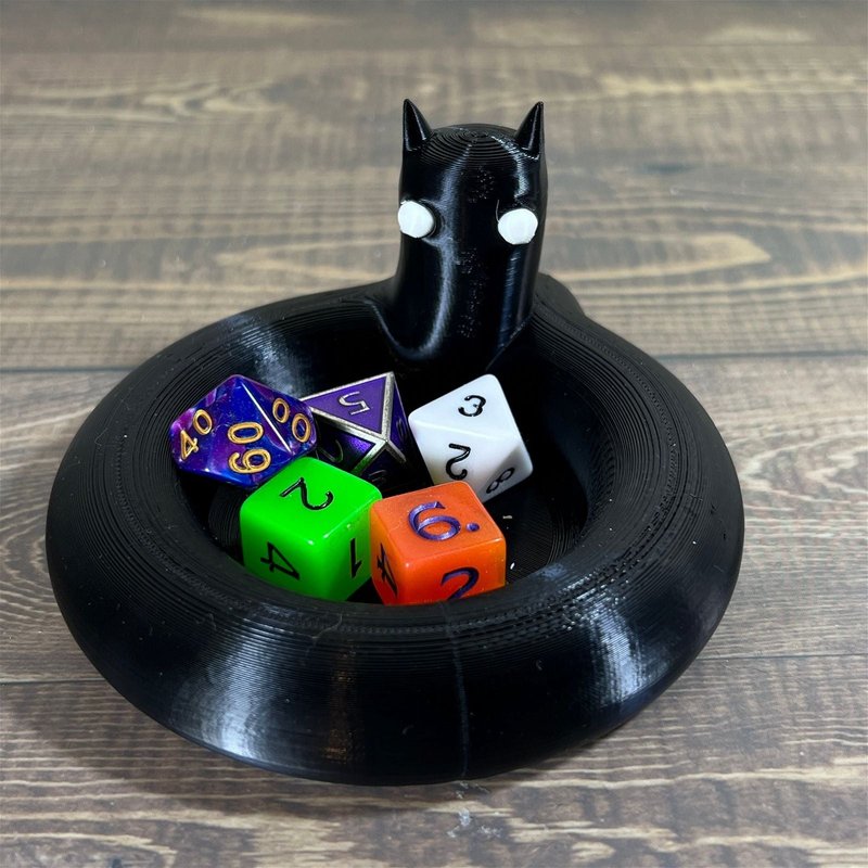 Goth Cat Desk Accessories 3D-printed model