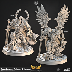 Grandmaster Folques and Konrad 3D-printed model