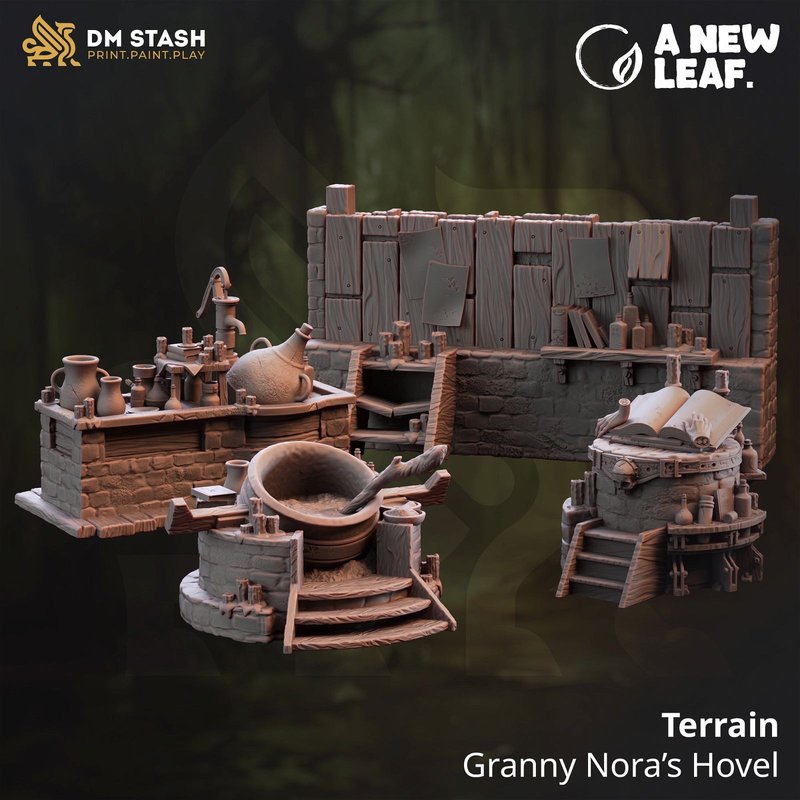 Granny Nora House Terrain 3D-printed model