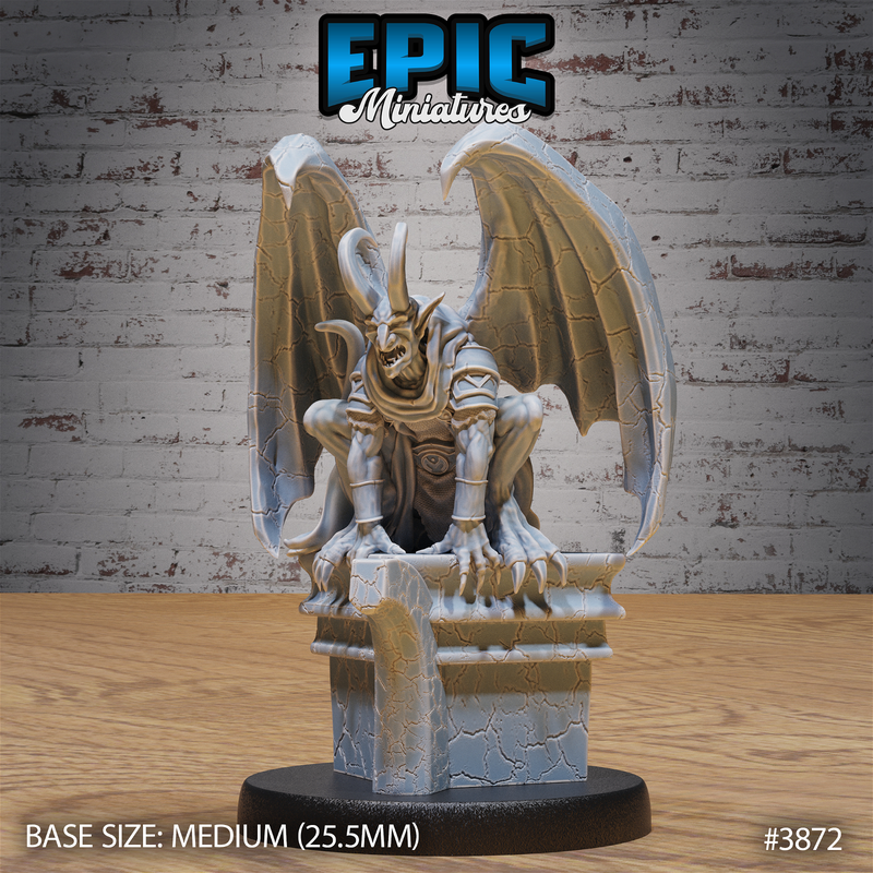 Graveyard Gargoyle 3D-printed model