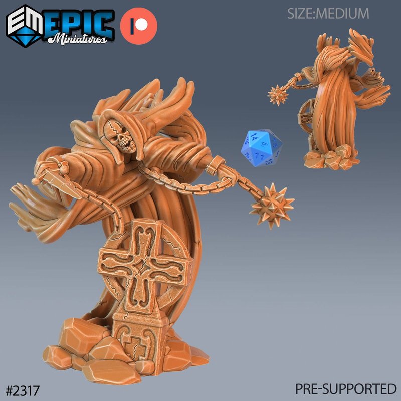 Graveyard Ghosts 3D-printed model