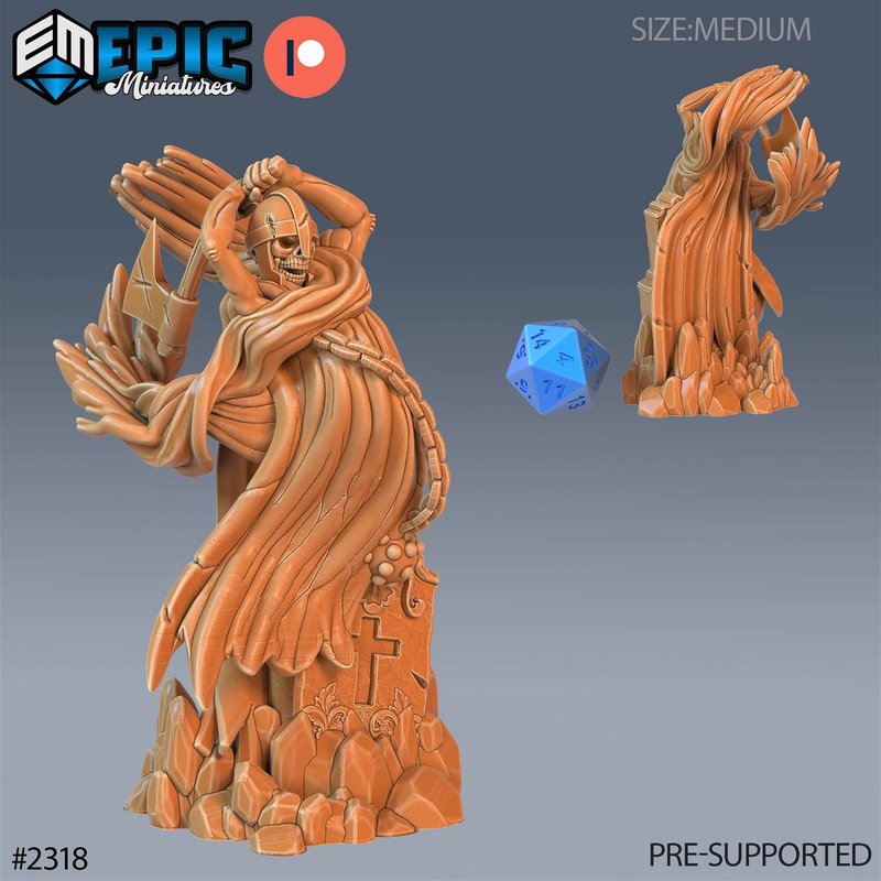 Graveyard Ghosts 3D-printed model