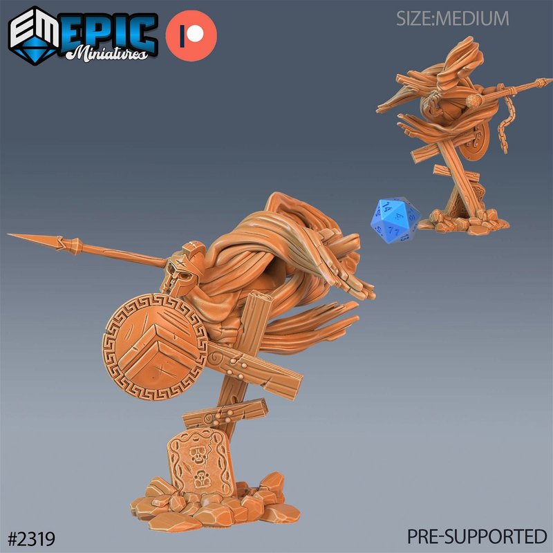Graveyard Ghosts 3D-printed model