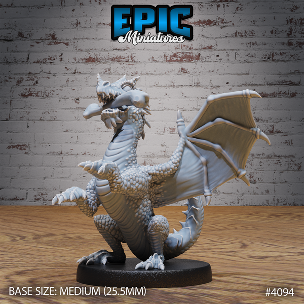 Green Dragon Wyrmling 3D-printed model