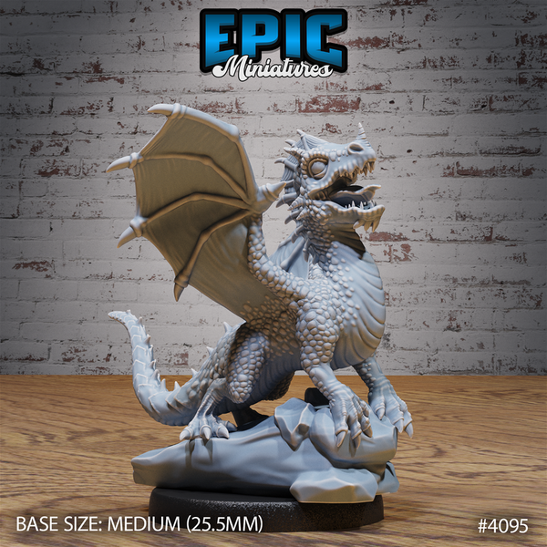 Green Dragon Wyrmling 3D-printed model