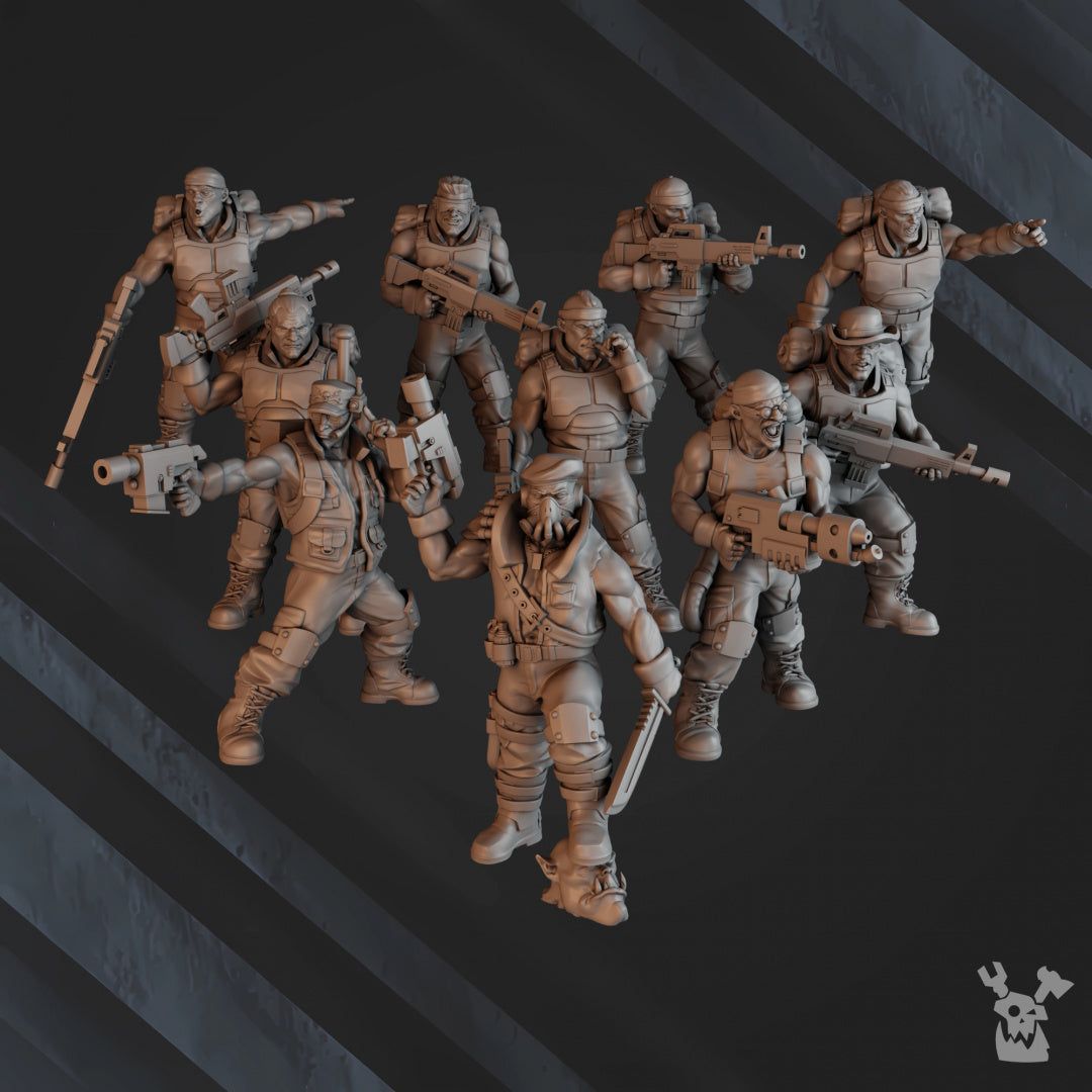 Green Hell Division Infantry Squad - The Printable Dragon